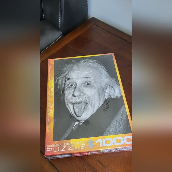 Einstein (Tongue) • 1000 Piece Puzzle • Brand New - Picture 2 of 4